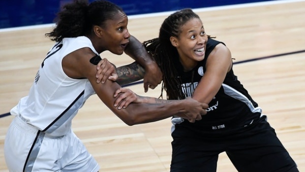 In a league of her own, former Lynx star Rebekkah Brunson's number 32  retired