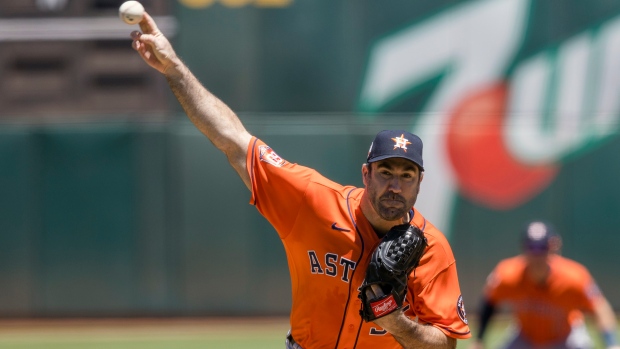 Justin Verlander tosses no-hitter in Astros' win over Blue Jays