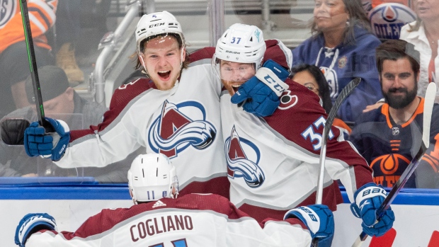 Bowen Byram, J.T. Compher, Andrew Cogliano