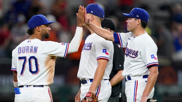 AL West-leading Texas Rangers get 7 scoreless innings from