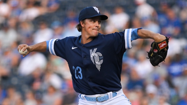 Kansas City Royals Pitcher Zack Greinke Plays Catch with Sons On