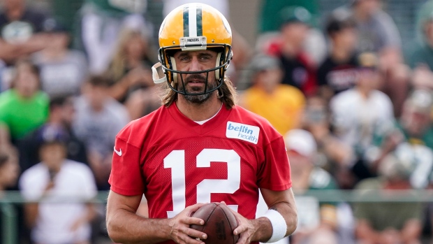 Aaron Rodgers arrives at training camp - and people think he looks like  Nicolas Cage