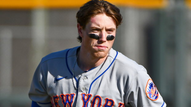 New York Mets third baseman Bret Baty as seen during a MLB game News  Photo - Getty Images