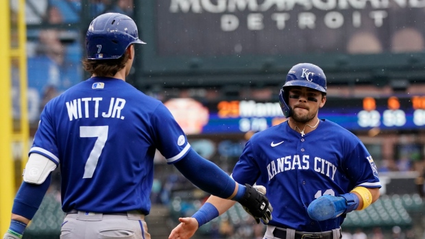 Bobby Witt Jr.'s two-run double, 04/10/2022