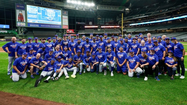 Mets: Postseason celebration after Max Scherzer defeats Brewers