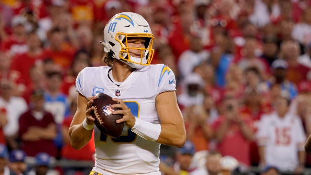 Los Angeles Chargers Justin Herbert questionable