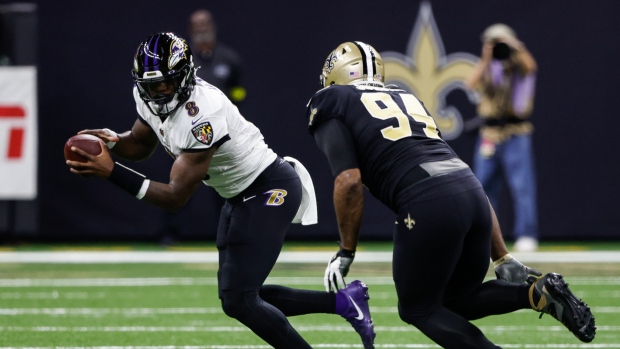 Ravens cruise past Saints on 'MNF' for third straight win