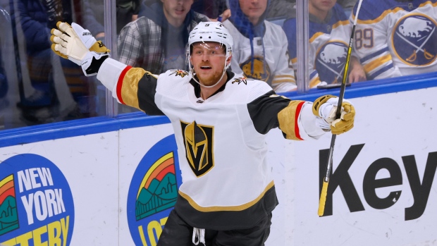 Eichel's hat trick leads Golden Knights past Columbus 7-2