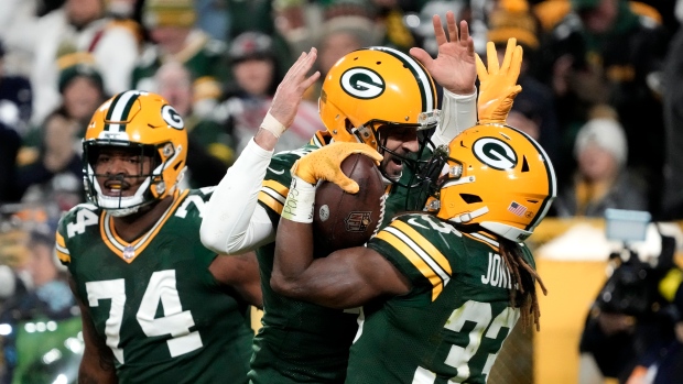 Packers rookie Christian Watson celebrates 58-yard TD with end