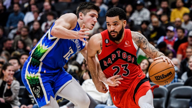 Josh Lewenberg on X: Gary Trent Jr., who showed up to his first game as a  Raptor wearing OVO gear, is rocking a personalized Blue Jays jersey today.  Smart man. / X