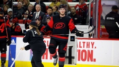 Andrei Svechnikov's lacrosse goal leads Carolina Hurricanes past Calgary  Flames 2-1 - The Globe and Mail
