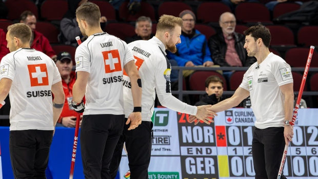 La Suisse bat l’Italie pour le bronze au championnat du monde masculin de curling