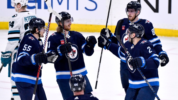 Winnipeg Jets scorch San Jose Sharks inch closer to playoffs