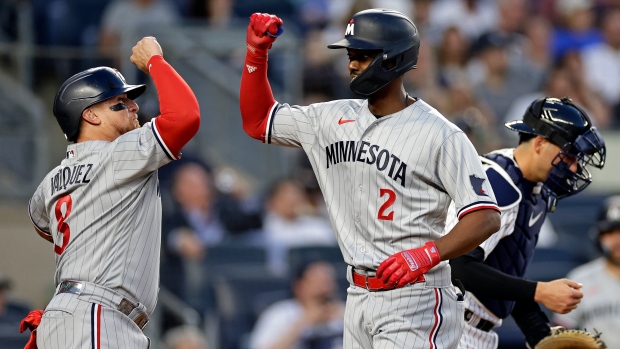 Twins score nine runs in first and rout Yankees in the Bronx