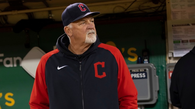 Cleveland Guardians pitching coach Carl Willis stands in the