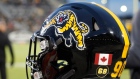 Hamilton Tiger-Cats helmet