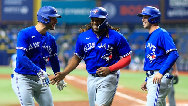 Guerrero drives in 3 to lead Blue Jays to rout of Rays on Canada Day