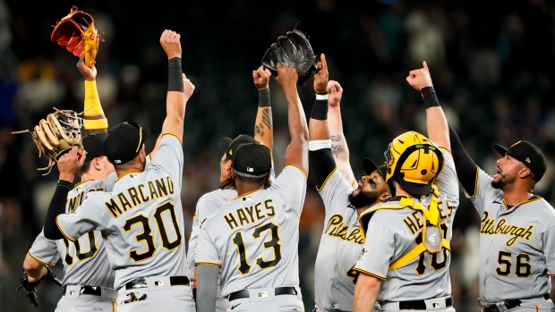 McCutchen sparks record-tying home run barrage as Pirates sink Mariners  11-6 - The San Diego Union-Tribune