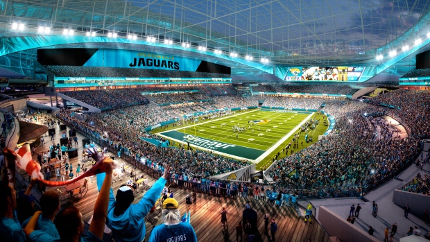 Jaguars unveil designs for amphitheater, covered flex field, and new  Jacksonville River District - Big Cat Country