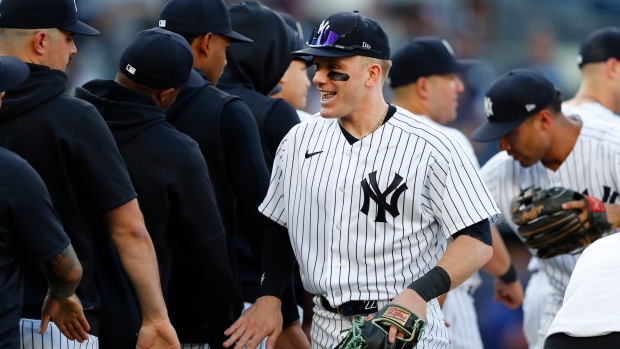 Harrison Bader's late 2-run double sends Yankees past Rangers