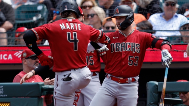 Ryne Nelson sharp, Ketel Marte homers again as Diamondbacks top Giants 5-2