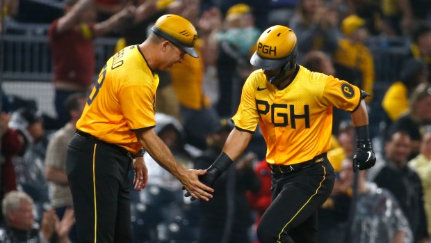 Nick Gonzales homers, triples in home debut as Pirates beat the Padres