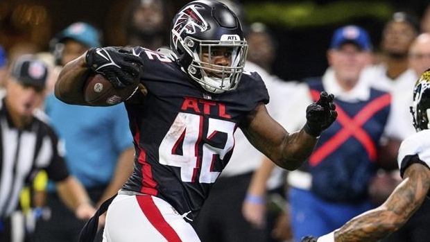 Atlanta Falcons Caleb Huntley still recovering from Achilles injury, won't  be ready for camp