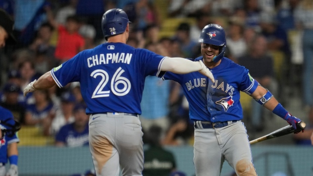 Daulton Varsho plays hero as Blue Jays beat Dodgers in 11