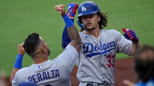 Taylor, Dodgers rally for 5 runs in the 8th to beat the Padres 10