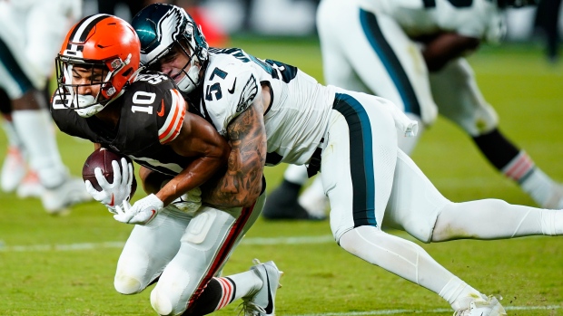 Cleveland Browns tie Philadelphia Eagles 18-18 in preseason action