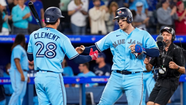 File:Blue Jays Danny Jansen celebrates home run Washington