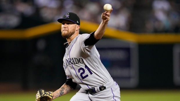 Colorado Rockies starting pitcher Kyle Freeland leaves game with injury