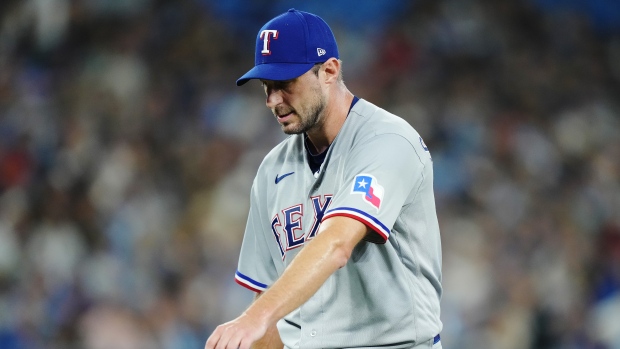 Rangers' Max Scherzer Leaves Game Early With Apparent Injury