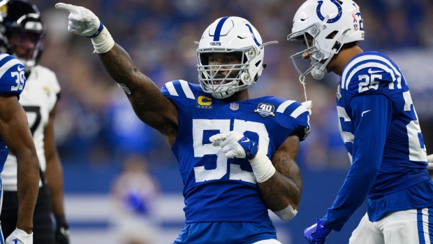 Colts linebacker Shaq Leonard out vs. Raiders