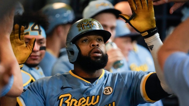 Brewers trade for first baseman Carlos Santana - Brew Crew Ball