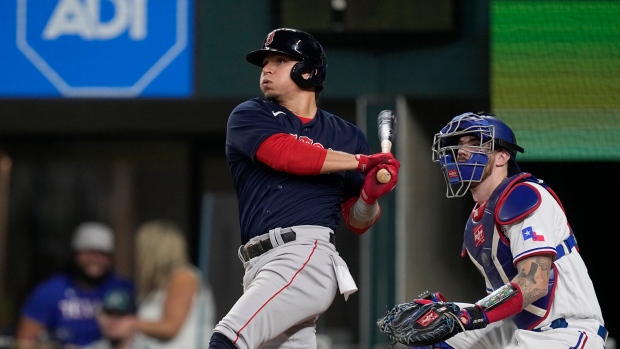 Red Sox rally with four-run ninth, stun Rangers with thrilling