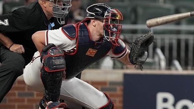 Braves catcher Sean Murphy called for interference that brings