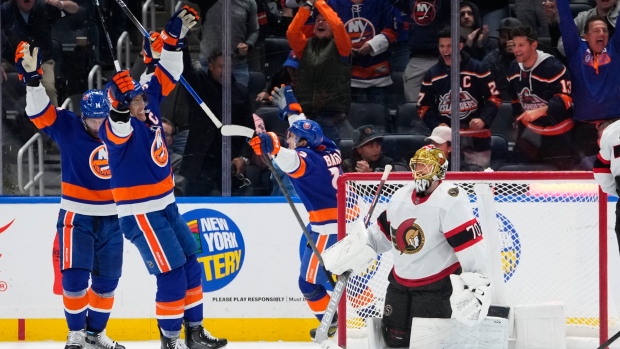 New York Islanders Defeat Ottawa Senators 3-2, as Brannstrom Suffers Injury