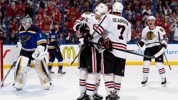 Blackhawks celebrate