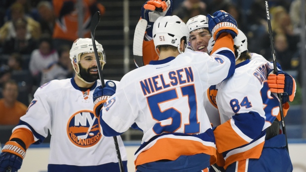 New York Islanders celebrate