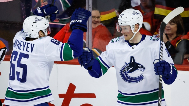 Visiting Vancouver Canucks Hang On To Edge Calgary Flames - TSN.ca