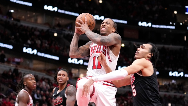 DeMar DeRozan scores 28 points as Chicago Bulls edge Portland