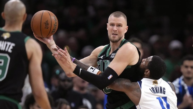 Kristaps Porzingis out for  Game 3 of the NBA Finals with leg injury – TSN.ca