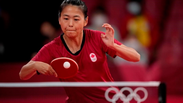 Zhang makes fifth Olympic appearance as part of the Canadian table tennis team