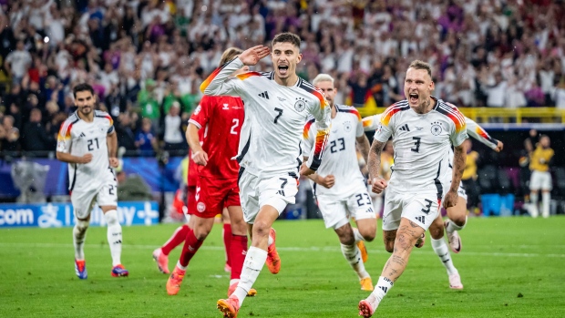 Kai Havertz, Germany celebrate