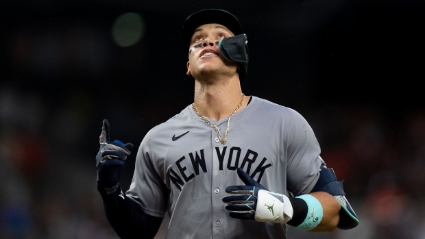 Aaron Judge sets Yankees record with his 34th home run before the All-Star break – TSN.ca