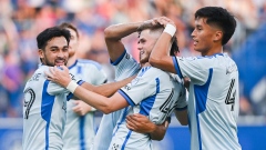 Tom Pearce, CF Montreal celebrate