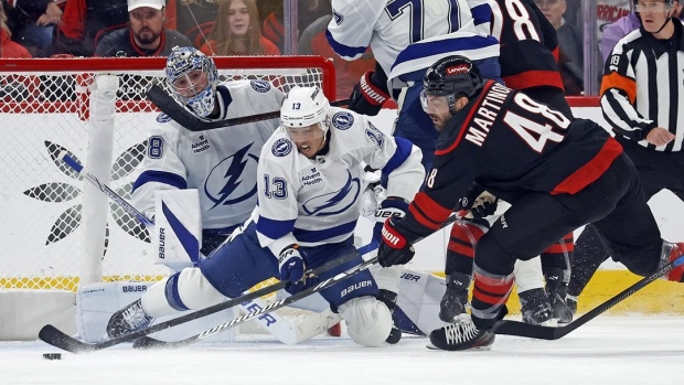 Lightning score three goals in the third-period to beat Hurricanes 4-1 Article Image 0