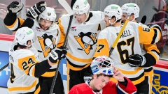 Penguins celebrate vs. Canadiens