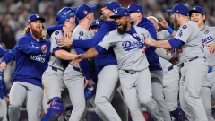 Los Angeles Dodgers celebrate World Series